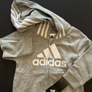 NWT Adidas Hooded Baby Romper sz 6mo